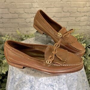Jarman Caramel Leather Kiltie Low-Heel Casual Loafers - Men’s 9D 🌟EUC🌟